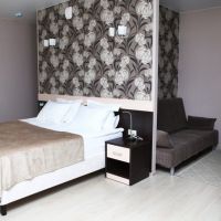 Студия с диваном-кроватью и балконом Гостиницы Спутник